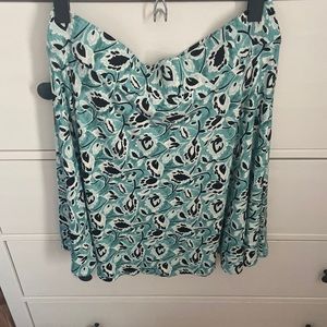 LOFT skirt medium, green and black